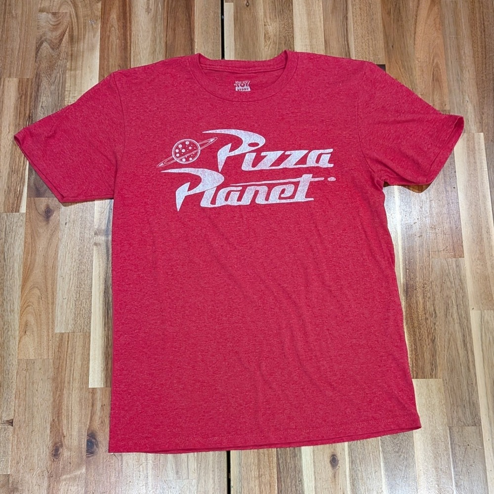 Disney Pixar Mens Pizza Planet Graphic Tee Disneyland Toy Story Geekcore Space